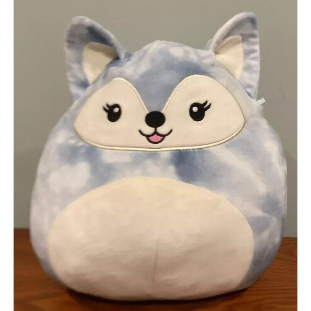Squishmallows Blue FOX 14” Plush Stuffed Toy Kellytoy Faldette Cute Soft
